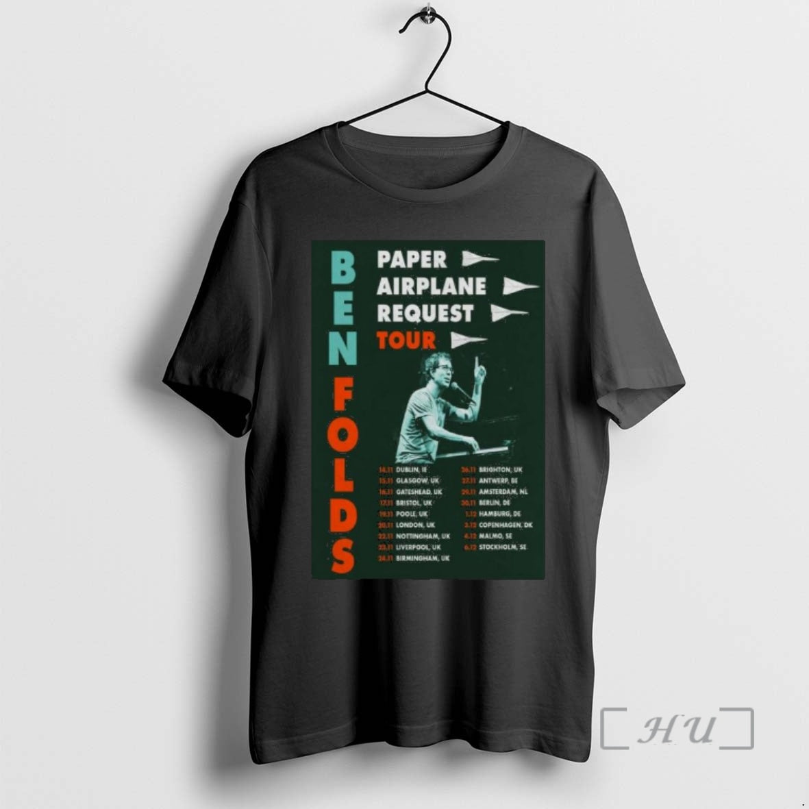 Officials Ben Folds Paper Airplane Request Tour 2025 T-Shirts