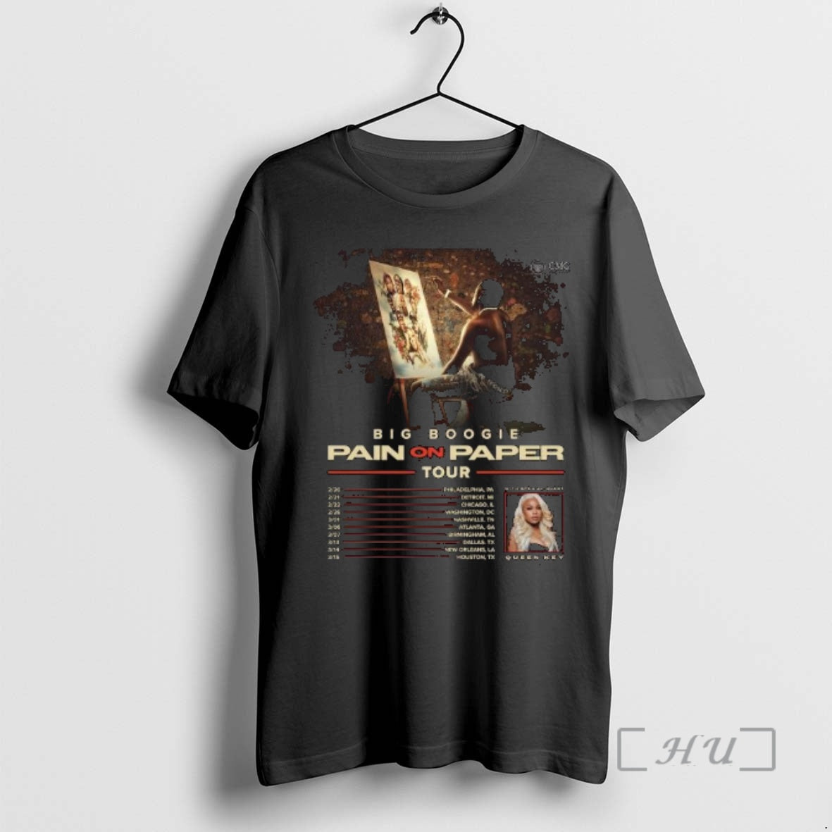 Officials Big Boogie Launching Pain Paper Tour 2026 T-Shirts