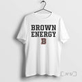 Officials Brown Bears Brown Energy B Circle White T-Shirts
