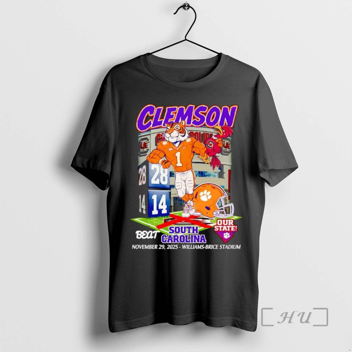 Officials Clemson Tigers Beat South Carolina 2025 Our State Mascot T-Shirts