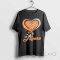 Officials Clemson Tigers Football Glitter Heart Fans T-Shirts