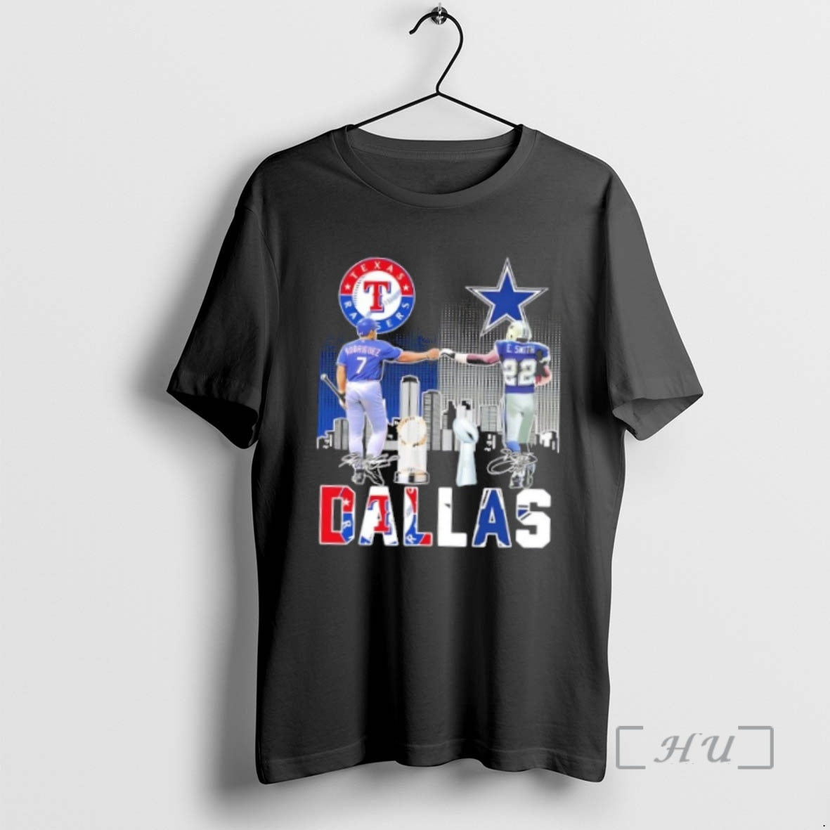 Officials Dallas City Sports Rodriguez Texas Rangers X E T-Shirts