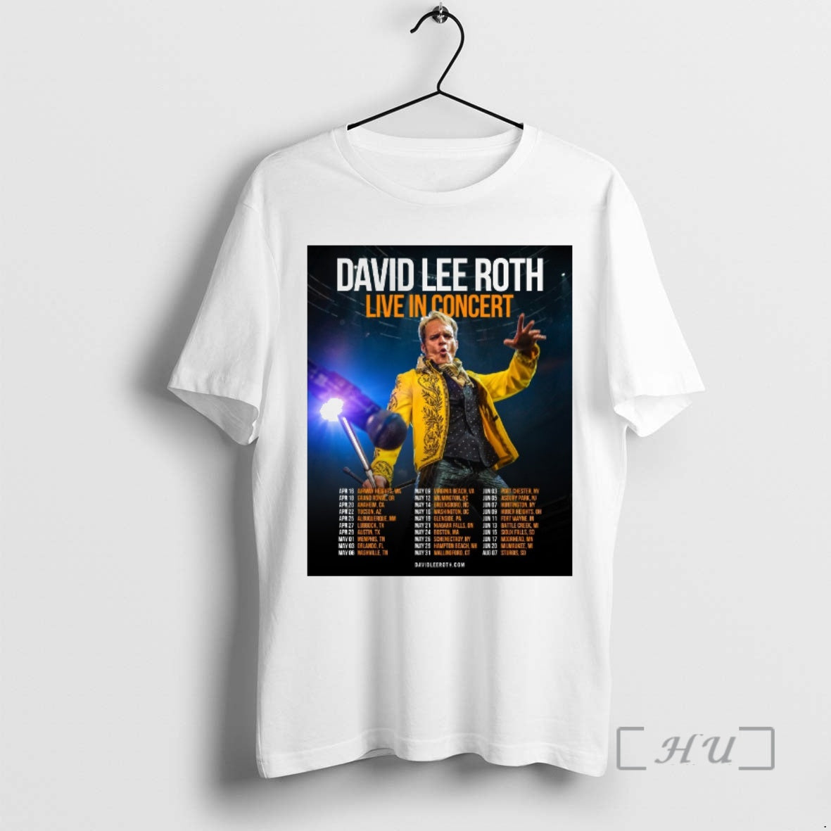 Officials David Lee Roth Live Concert 2026 Norrth America Schedule T-Shirts