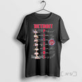 Officials Detroit Pistons Basketball Names Players Signatures 2026 T-Shirts