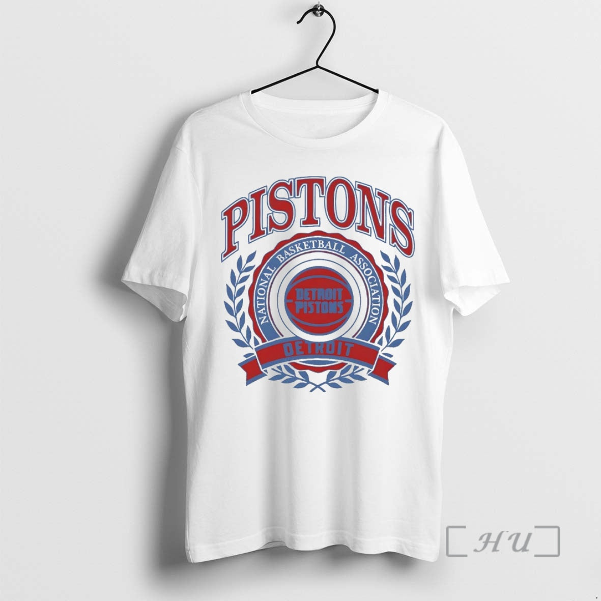 Officials Detroit Pistons Nba Crest T-Shirts