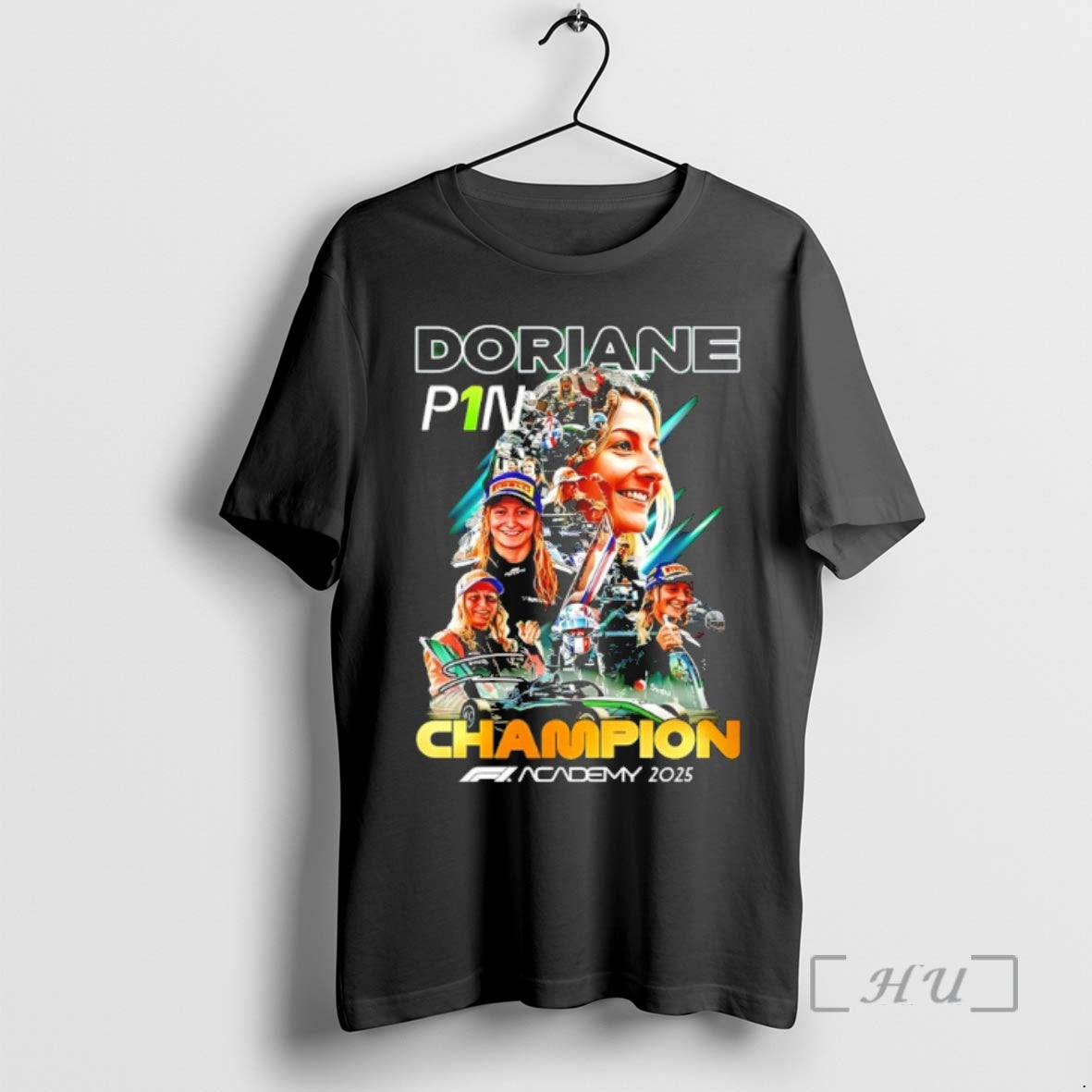 Officials Doriane Pin Won 2025 F1 Academy Champions Signature T-Shirts