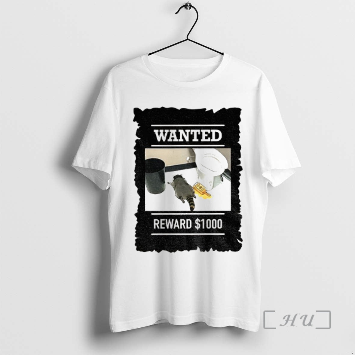 Officials Drunk Raccoon Liquor Drunk Bathroom Wanted Reward 1000 T-Shirts