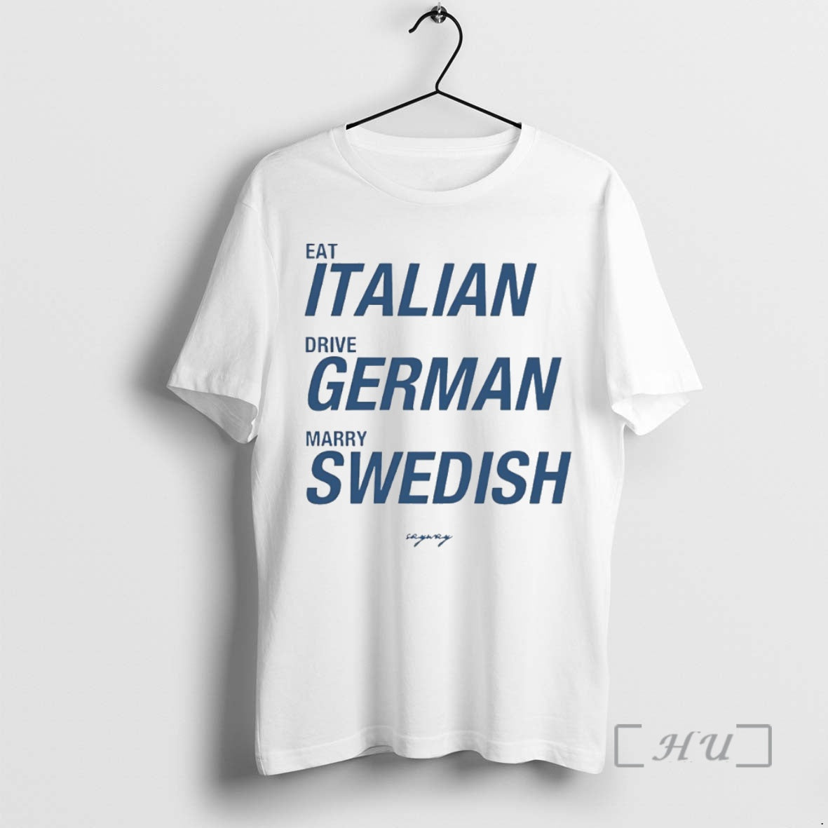 Officials Eat Italian Drive German Marry Swedish Circle T-Shirts