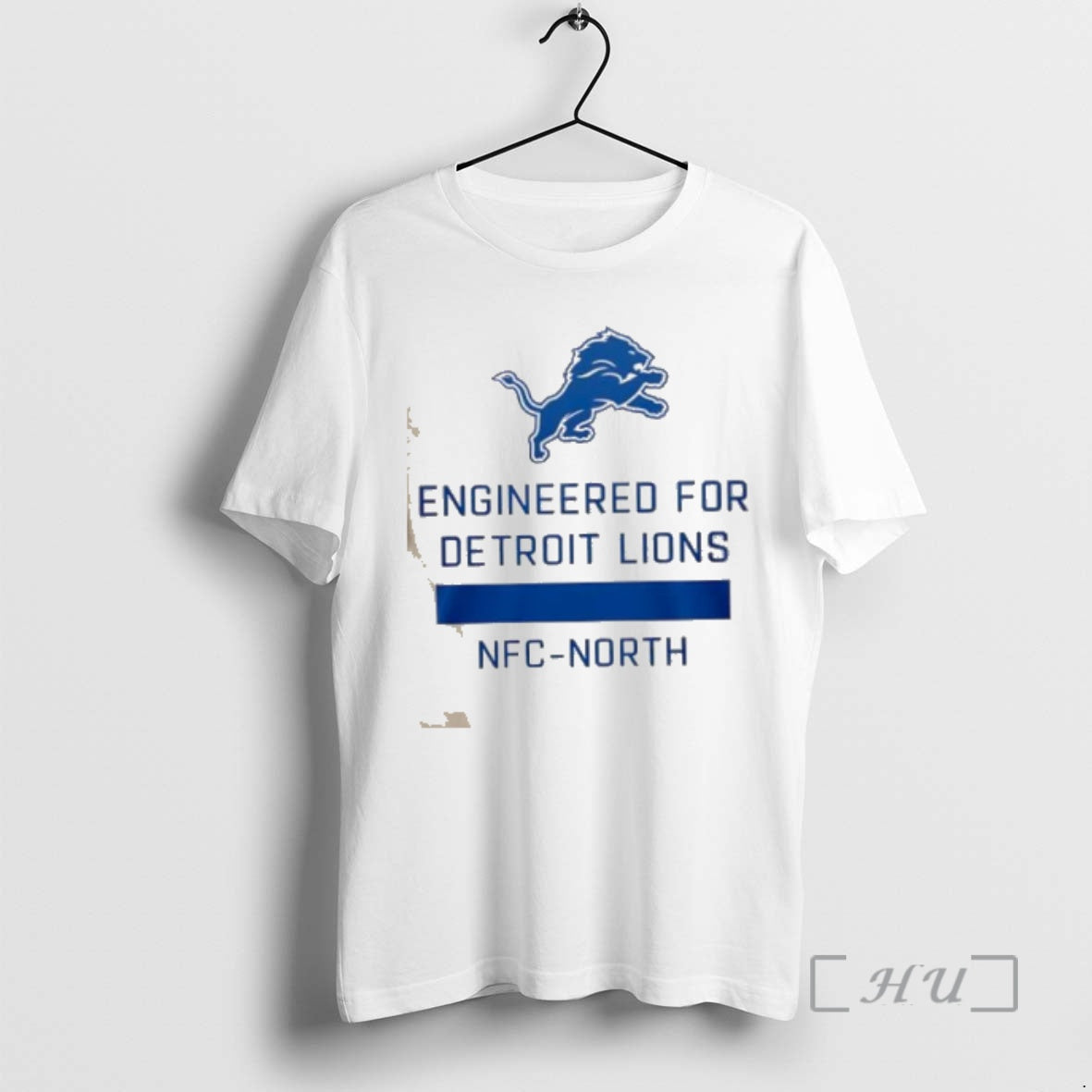 Officials Engineered Detroit Lions Nfc North 2 Sided T-Shirts