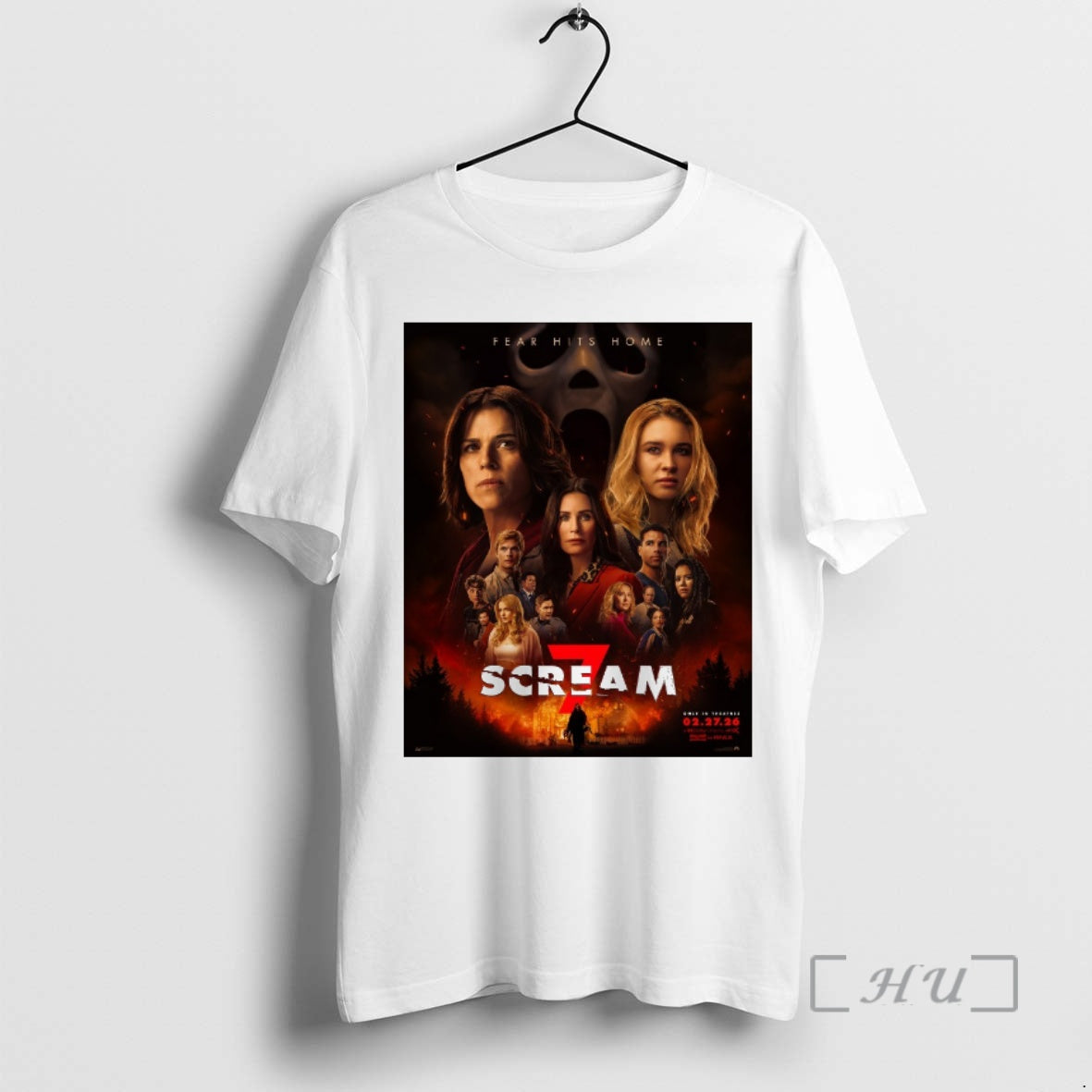 Officials Fear Hit Home Scream 7 Only Theatres February 27 2026 T-Shirts