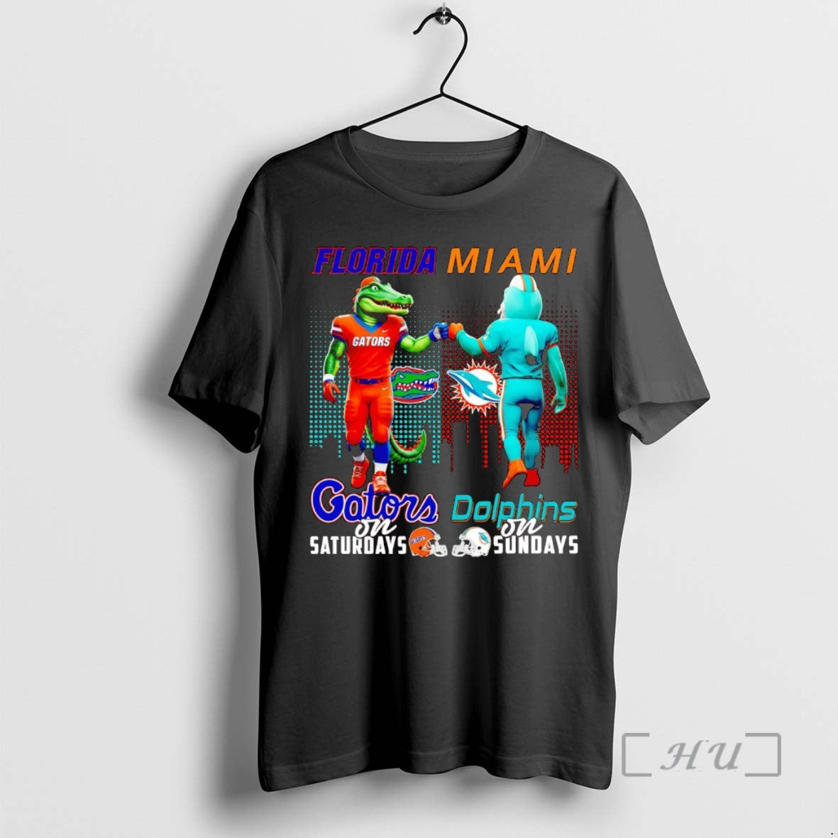 Officials Florida Gators Saturdays Miami Dolphins Sundays Mascot T-Shirts
