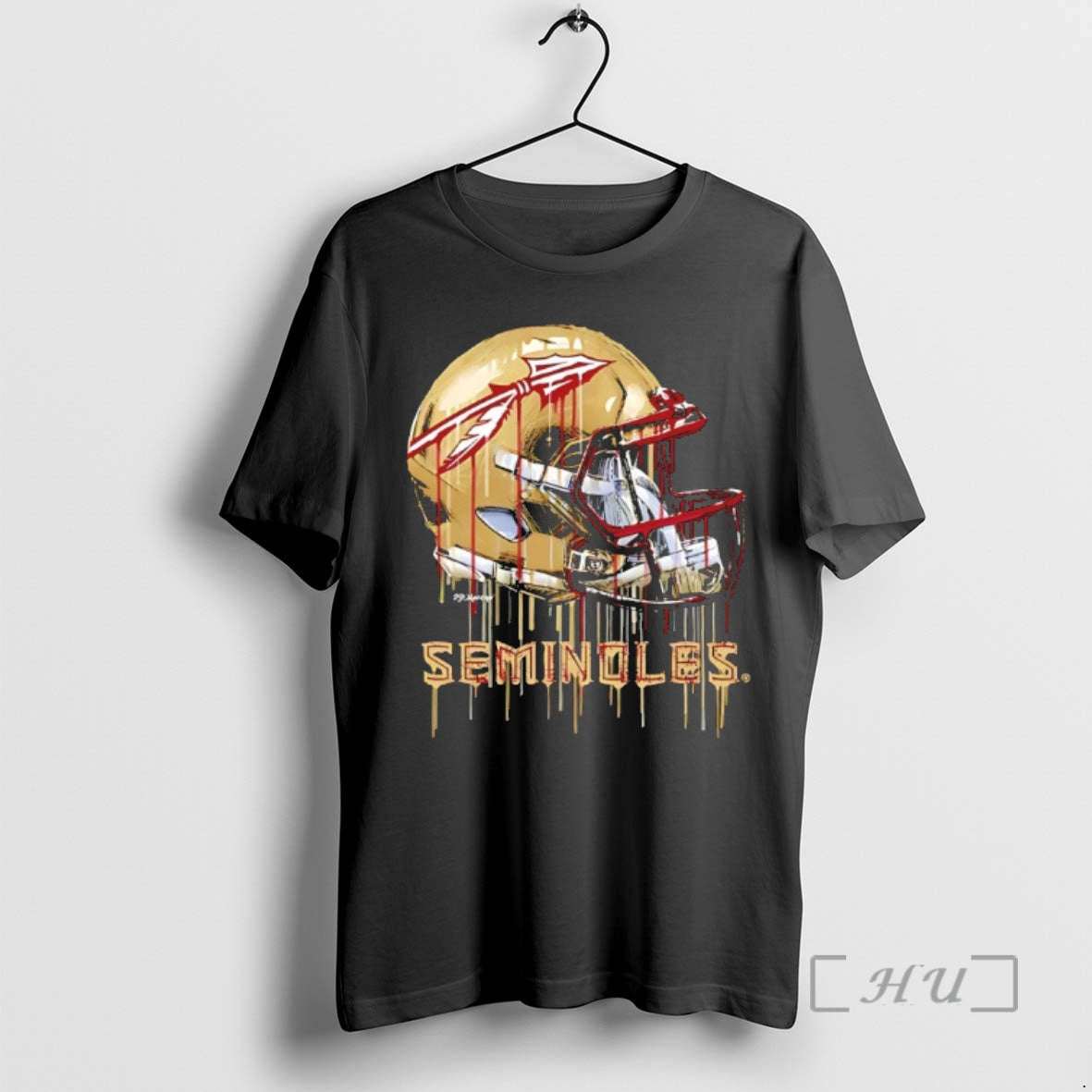 Officials Florida State Seminoles Vive La Fete Dripping Football Helmet T-Shirts