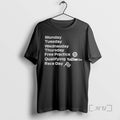 Officials Formula 1 Monday Tuesday Wednesday Thursday Free Practice Qualifying Race Day T-Shirts