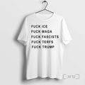 Officials Fuck Ice Fuck Maga Fuck Fascists Fuck Terfs Fuck Trump Hudson Williams T-Shirts