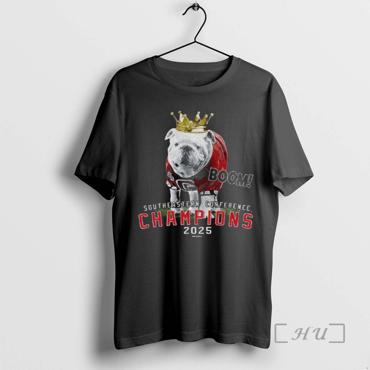 Officials Georgia Bulldogs Football Uga 2025 Sec Champions Mascot Crown Southeastern Conference T-Shirts