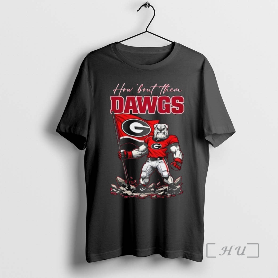 Officials Georgia Bulldogs Ncaa 2026 Sugar Bowl Champions Mascot Flag How Bout Them Dawgs T-Shirts