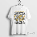 Officials Georgia Tech Yellow Football Four Time National Champs T-Shirts