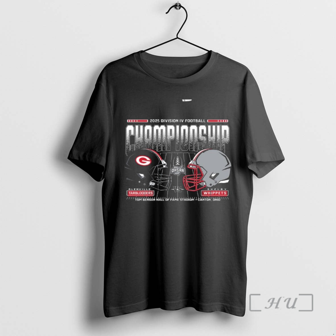 Officials Glenville Tarblooders Vs Shelby Whippets 2025 Ohsaa Division Iv Football Championship Matchup T-Shirts