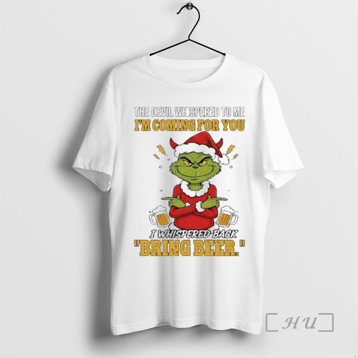 Officials Grinch Devil Whispered Me Im Coming You 2025 T-Shirts