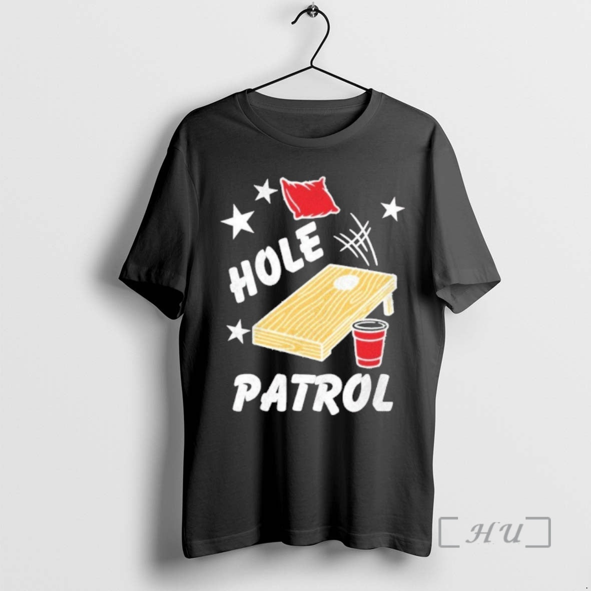 Officials Hole Patrol Funny Cornhole T-Shirts