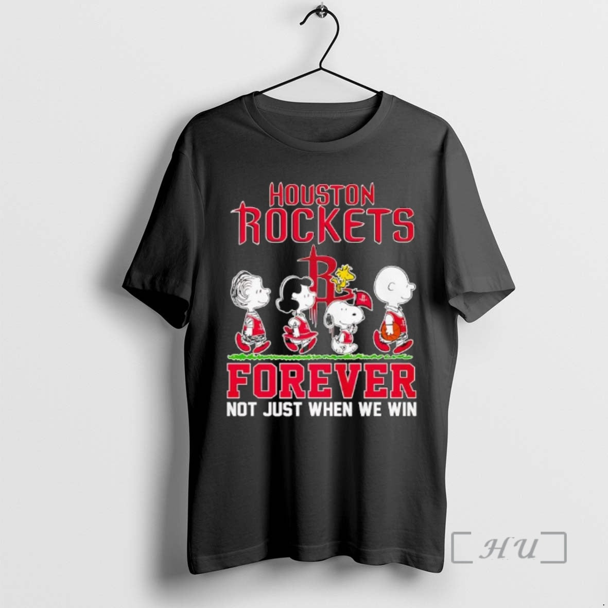 Officials Houston Rockets Forever Not Just When We Win Peanuts Characters T-Shirts