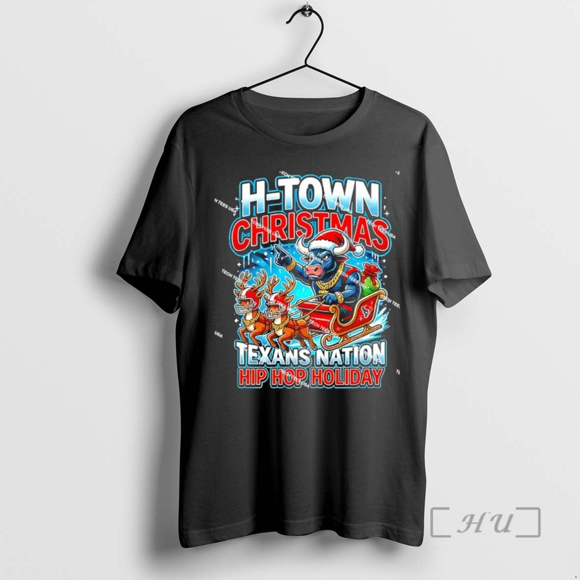 Officials Houston Texas Football H Town Texans Nation Hip Hop T-Shirts