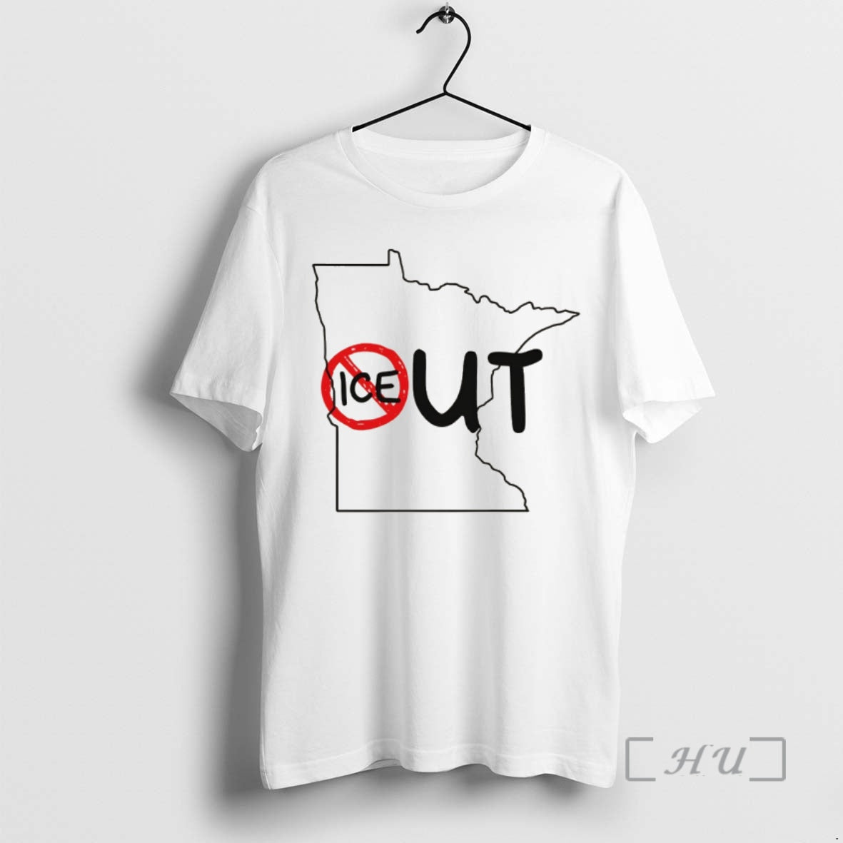 Officials Humorous Ice Out Minnesota Ice Map T-Shirts