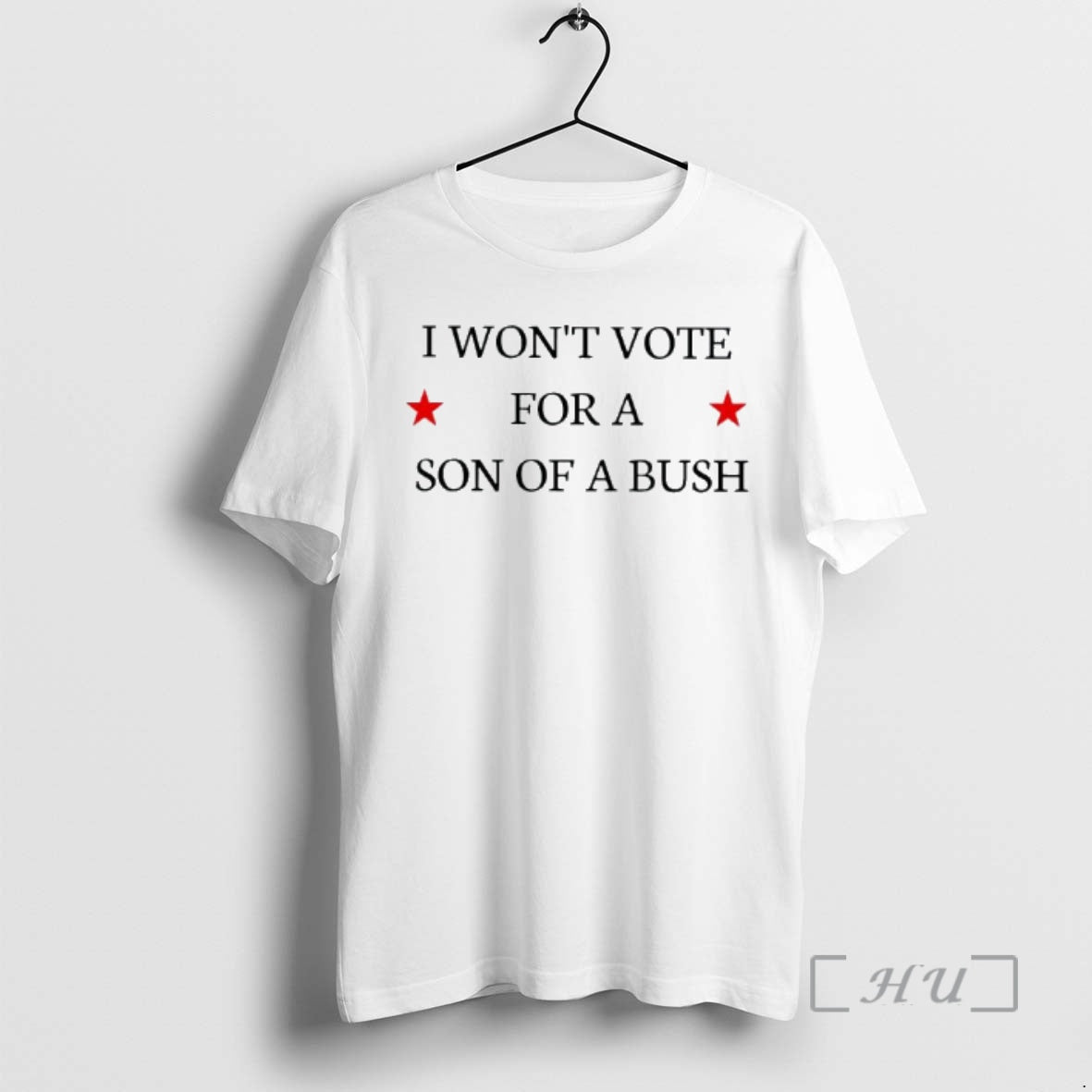Officials I Wont Vote Son Bush Text T-Shirts