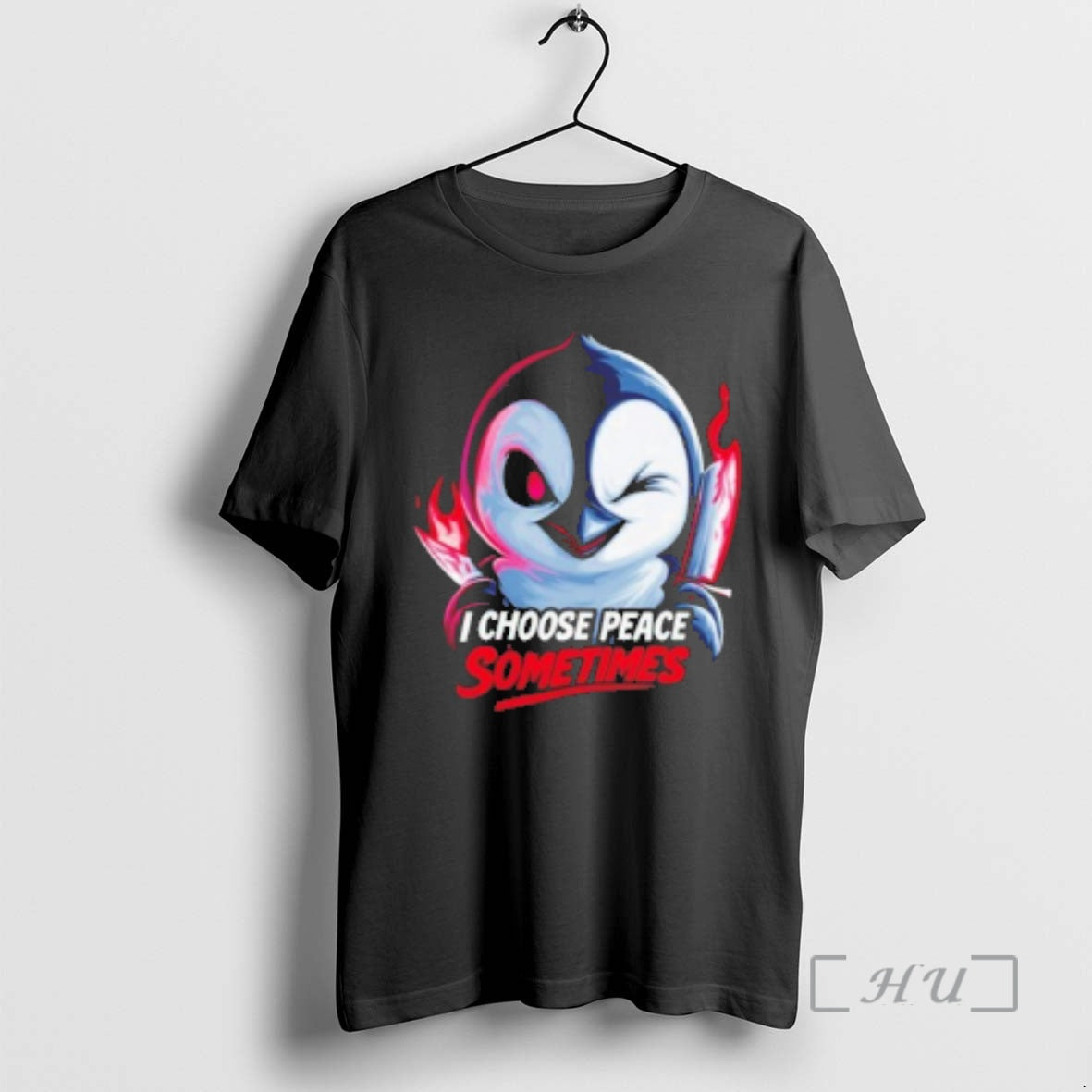 Officials I Choose Peace Sometimes Penguin T-Shirts