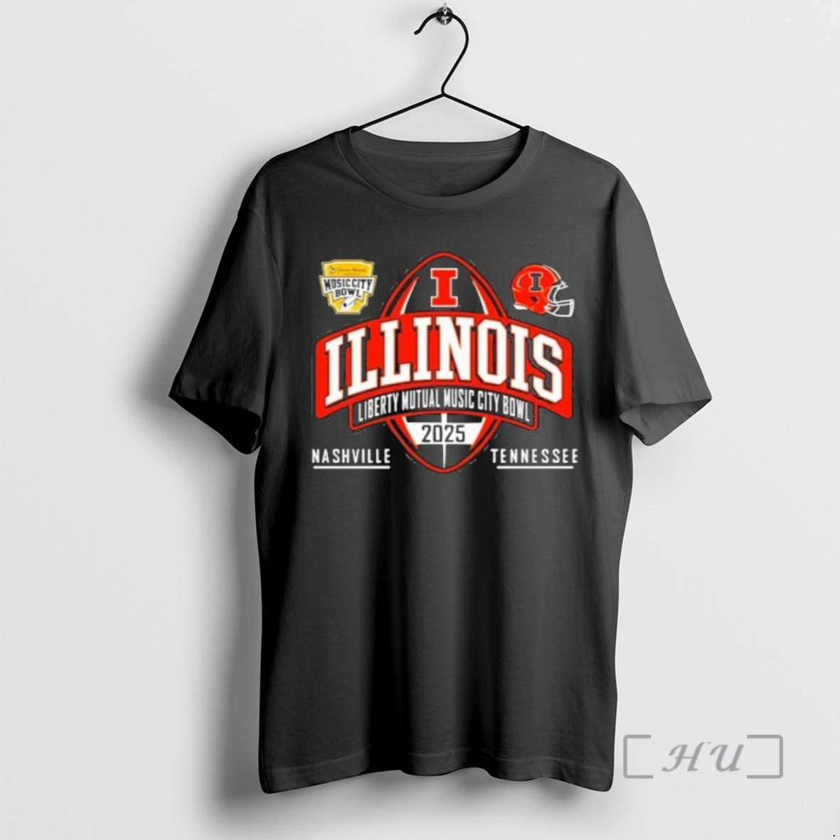 Officials Illinois Fighting Illini Liberty Mutual Music City Bowl 2025 T-Shirts