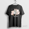 Officials Im Busy Gamer Cat Cute Black Kitty T-Shirts