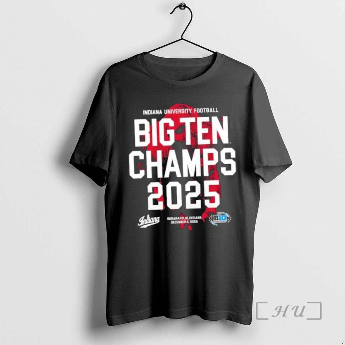 Officials Indiana University Football 2025 Big Ten Champs Bison T-Shirts