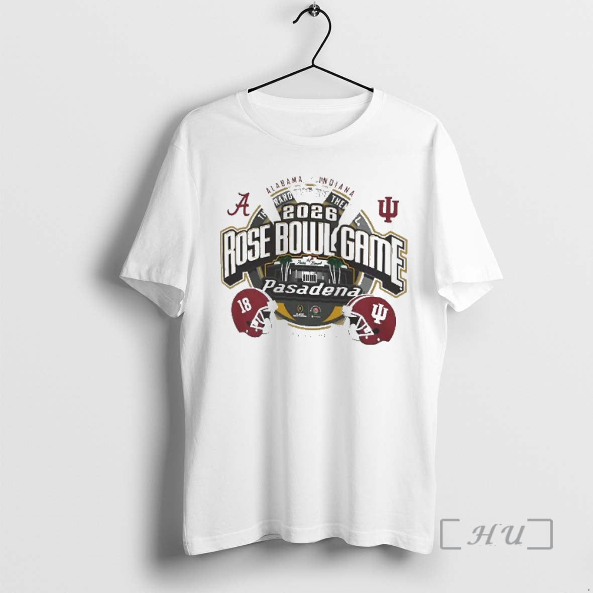 Officials Indiana Vs Alabama Grand Daddy Them All 2026 Rose Bowl Game Head T-Shirts