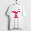 Officials Indianapolis Colts Cancer Awareness Never Ever Giving Up Hope T-Shirts