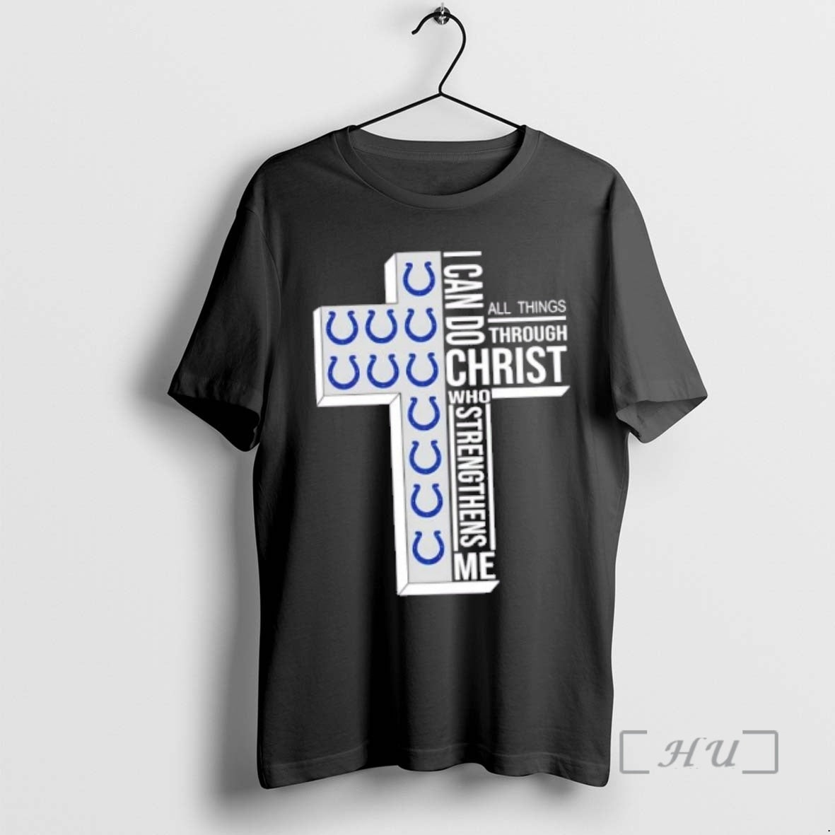 Officials Indianapolis Colts Football X I Can Do All Things Through Christ Who Strengthens Me T-Shirts