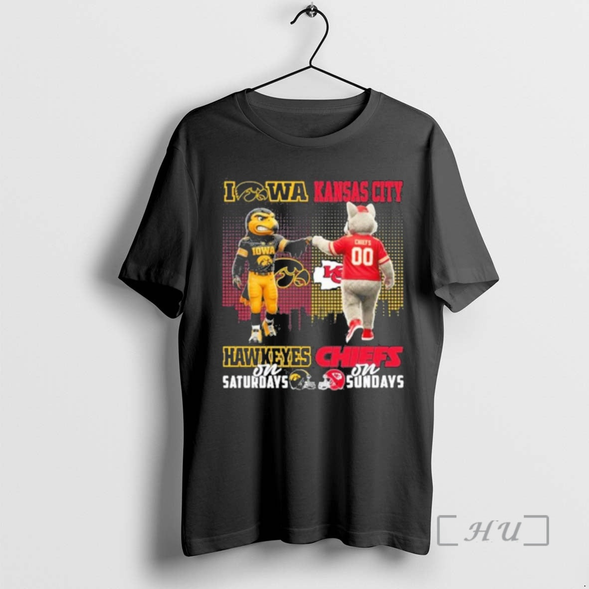 Officials Iowa Hawkeyes Vs Kansas City Chiefs Mascot Saturdays Sundays T-Shirts