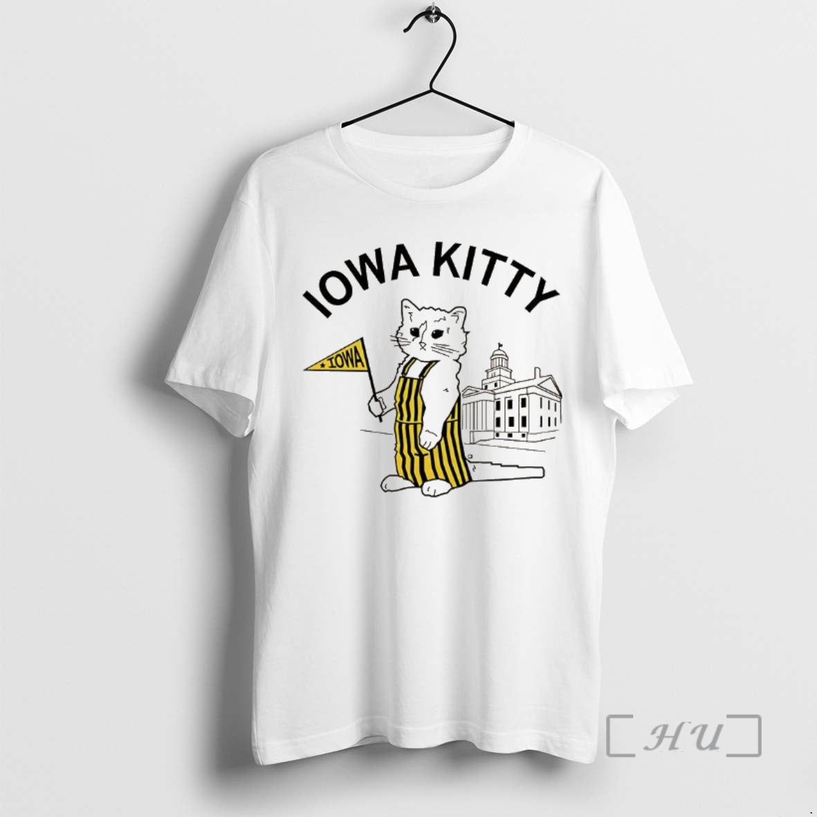 Officials Iowa Kitty Campus Sketch T-Shirts