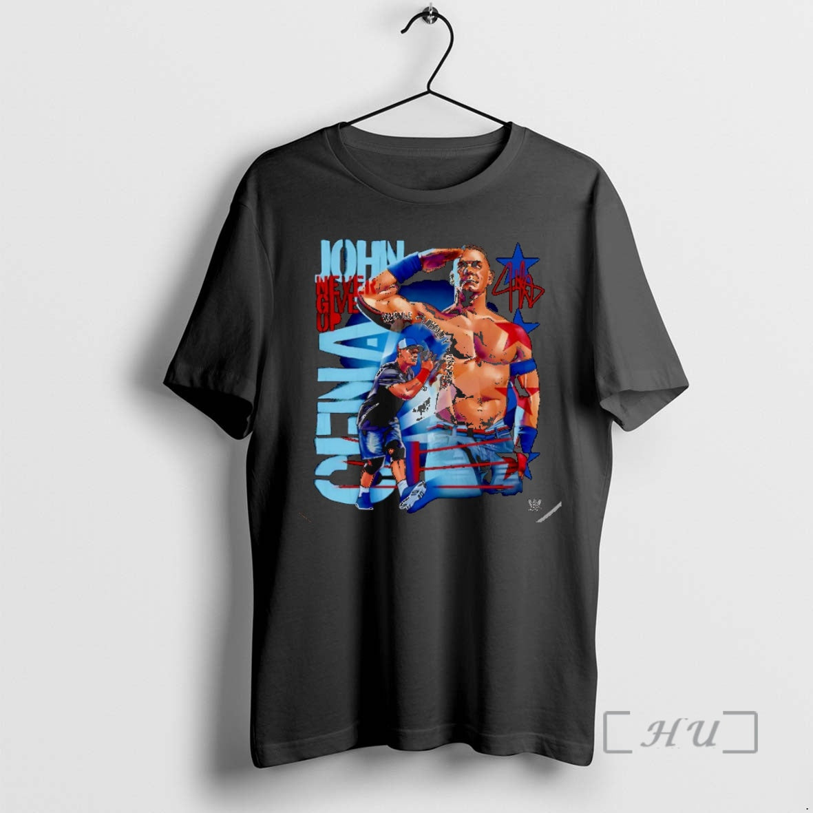Officials John Cena Never Give Up Salute Signature T-Shirts