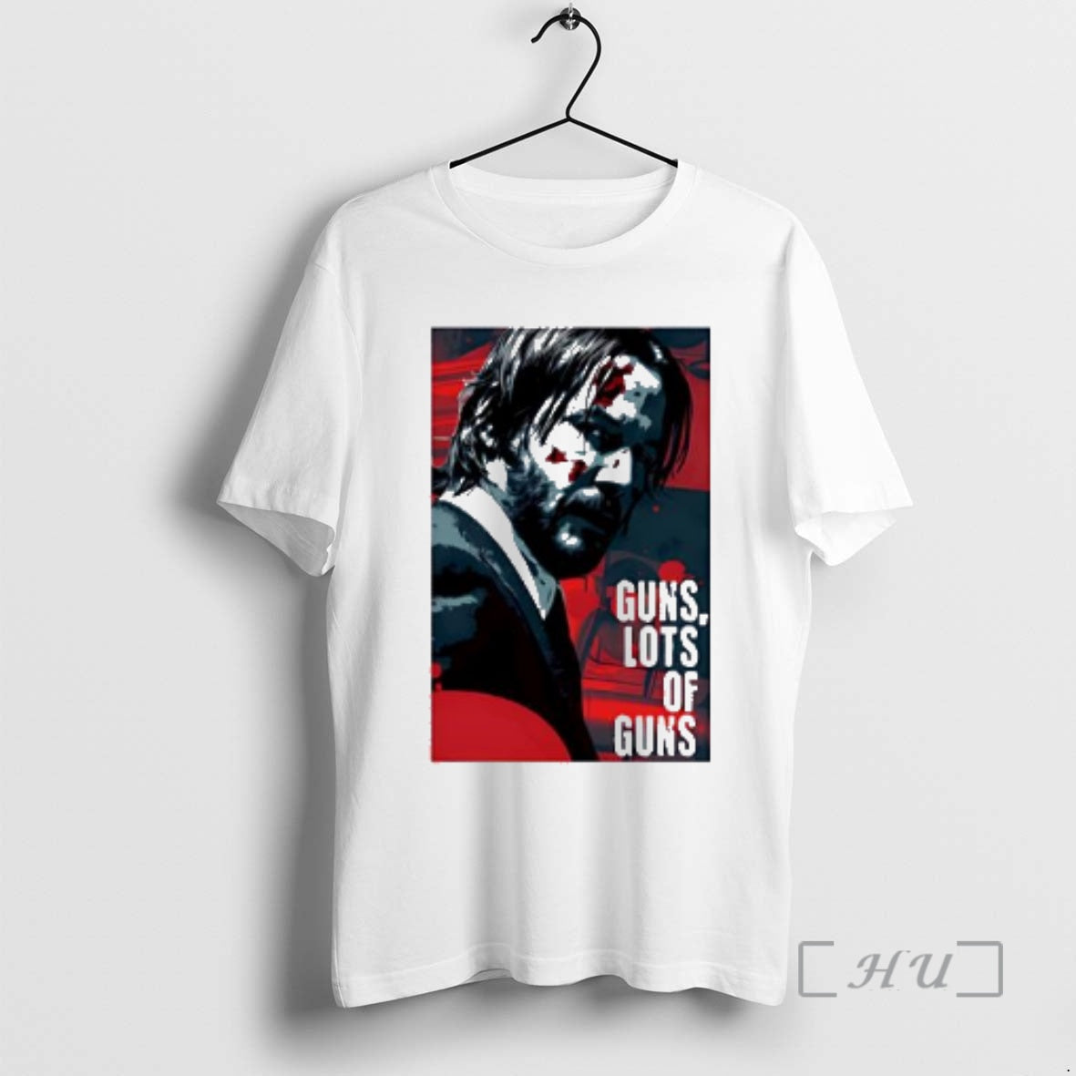 Officials John Wick Guns Lots Guns Art T-Shirts