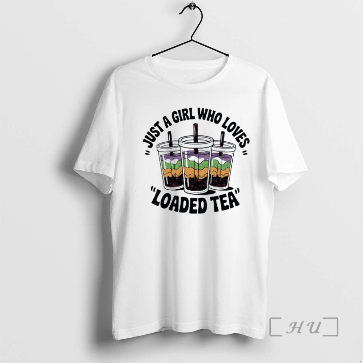 Officials Just Girl Who Loves Loaded Tea T-Shirts