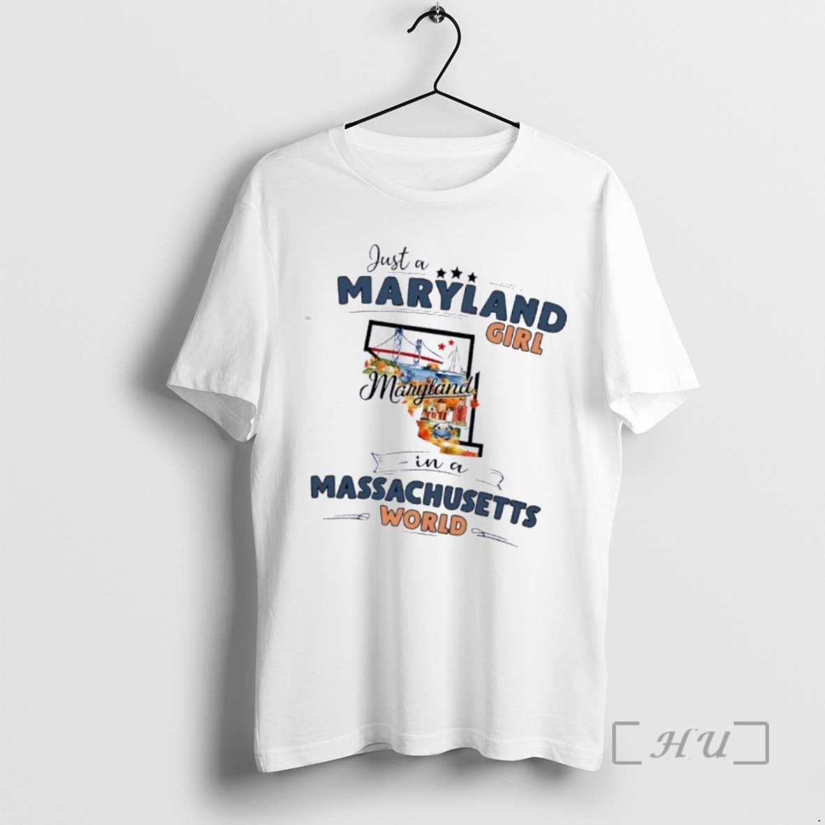Officials Just A Maryland Girl Girl In A Massachusetts World Map Premium T Shirts Sweater