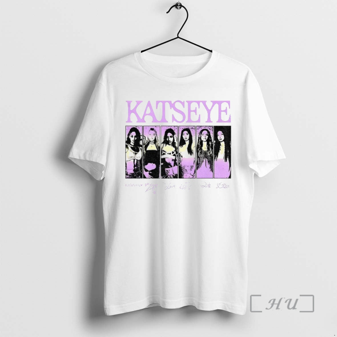 Officials Katseye Chaos Kpop Tour Signatures T-Shirts
