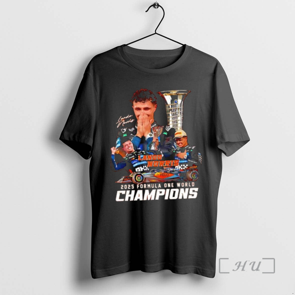 Officials Lando Norris 2025 Formula One World Champion Signature T-Shirts