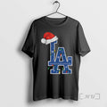 Officials Los Angeles Dodgers Santa Hat Lights Mlb Baseball 2025 T-Shirts