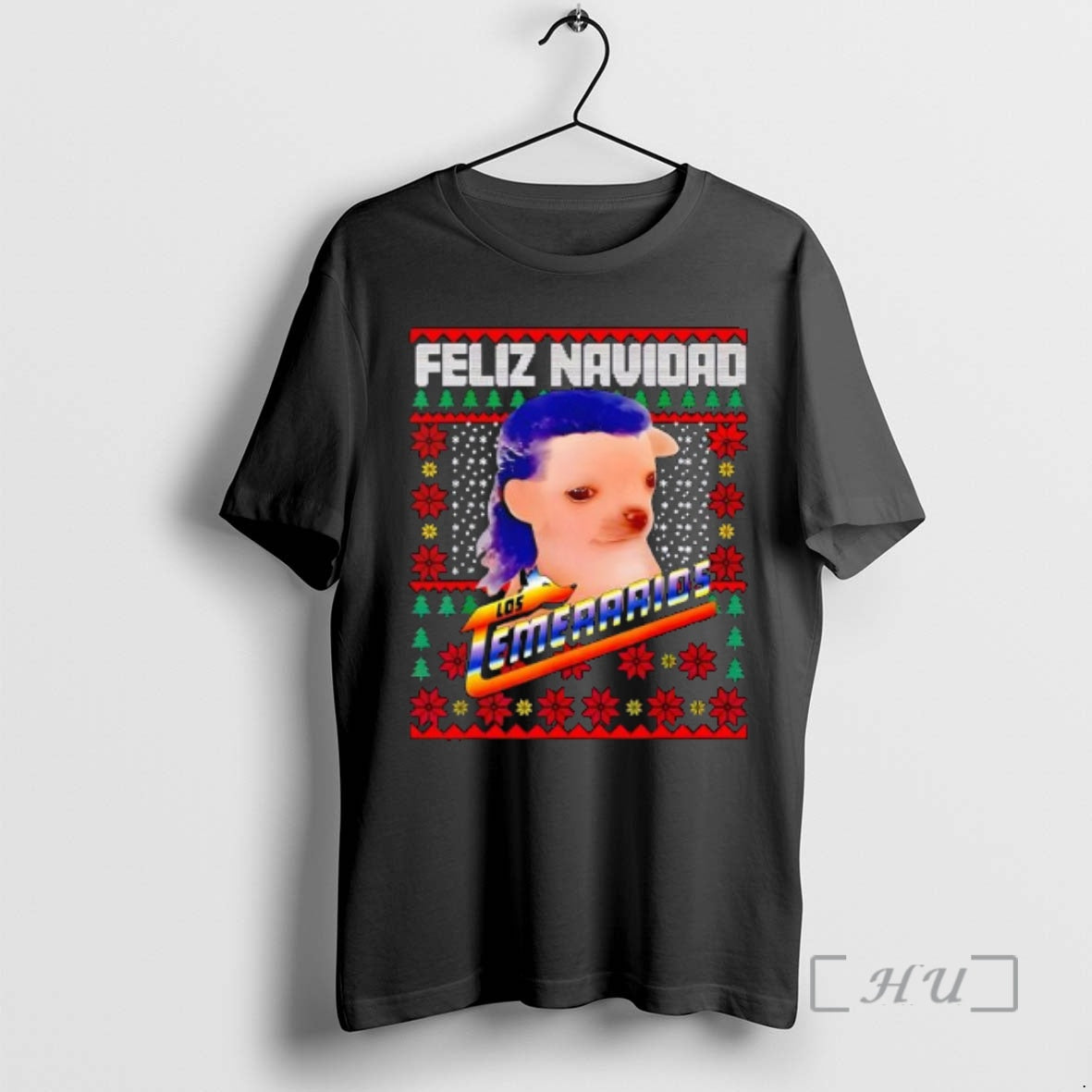 Officials Los Temerarios Dog Merry Feliz Navidad T-Shirts