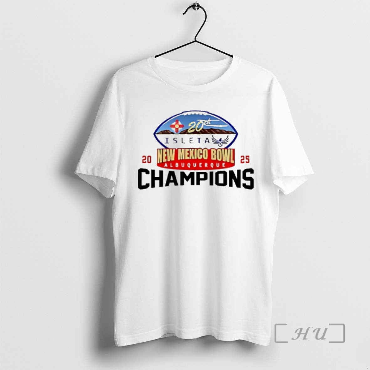 Officials Mean Green Football 2025 Isleta New Mexico Bowl Champions Logo T-Shirts