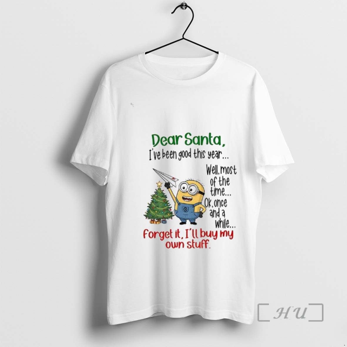 Officials Minion Tree Dear Santa Ive Been Good This Year Well Most T-Shirts