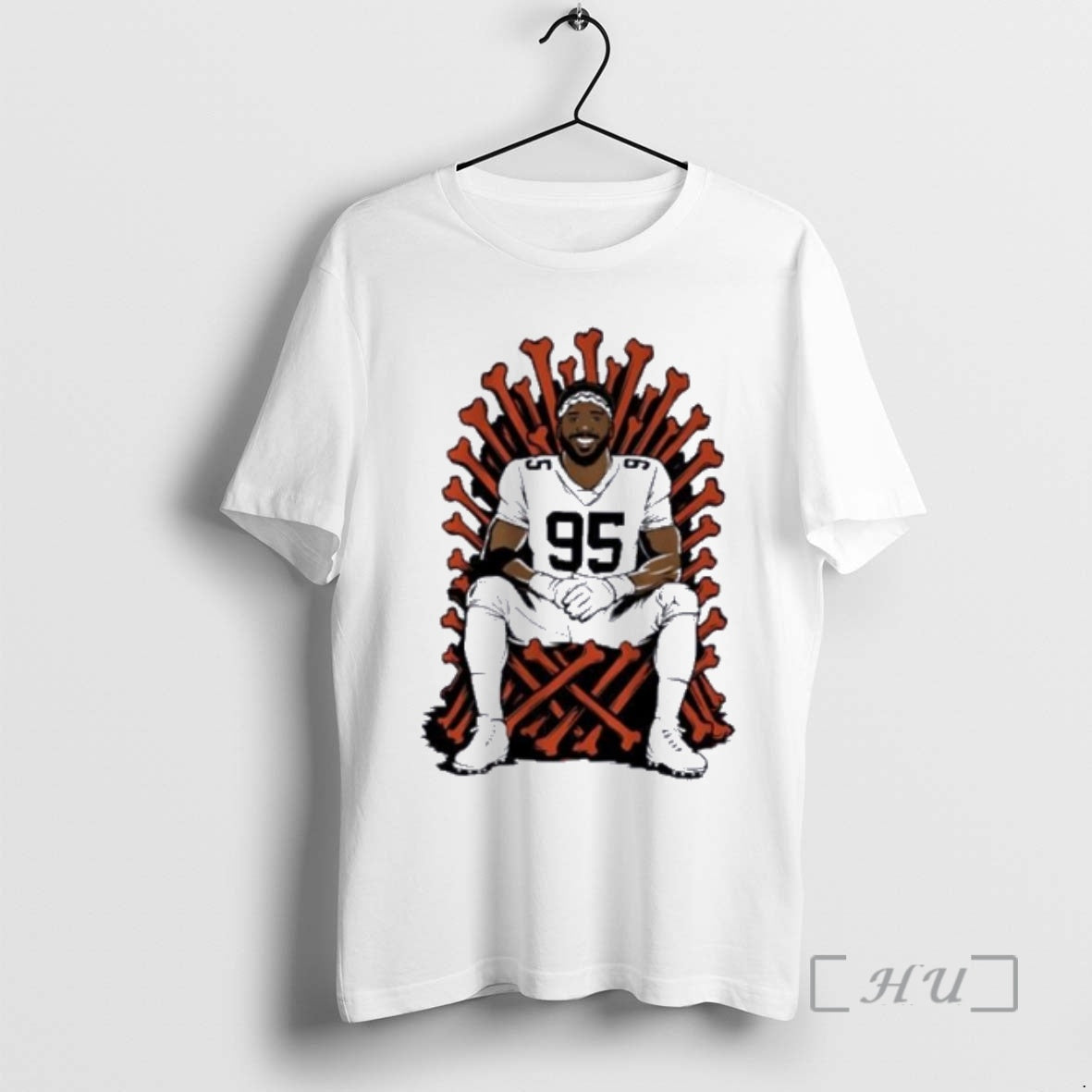 Officials Myles Garrett Single Season Sack King T-Shirts
