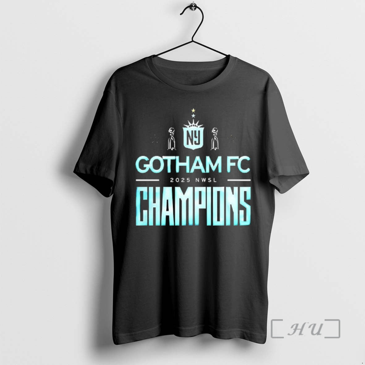Officials Ny Gotham Fc 2025 Nwsl Champions T-Shirts