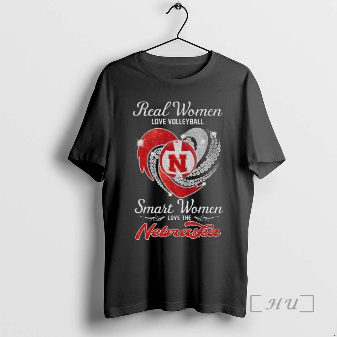 Officials Nebraska Cornhuskers Real Love Volleyball Smart Love Nebraska T-Shirts